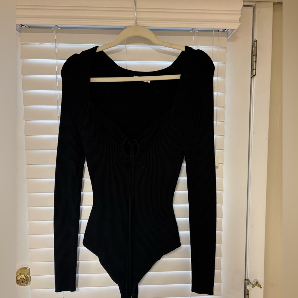 Abercrombie & Fitch Black Ribbed Top